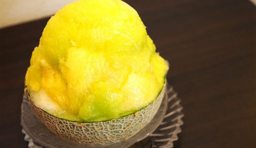 メロンを使った贅沢かき氷！ カフェレオパードのメニュー